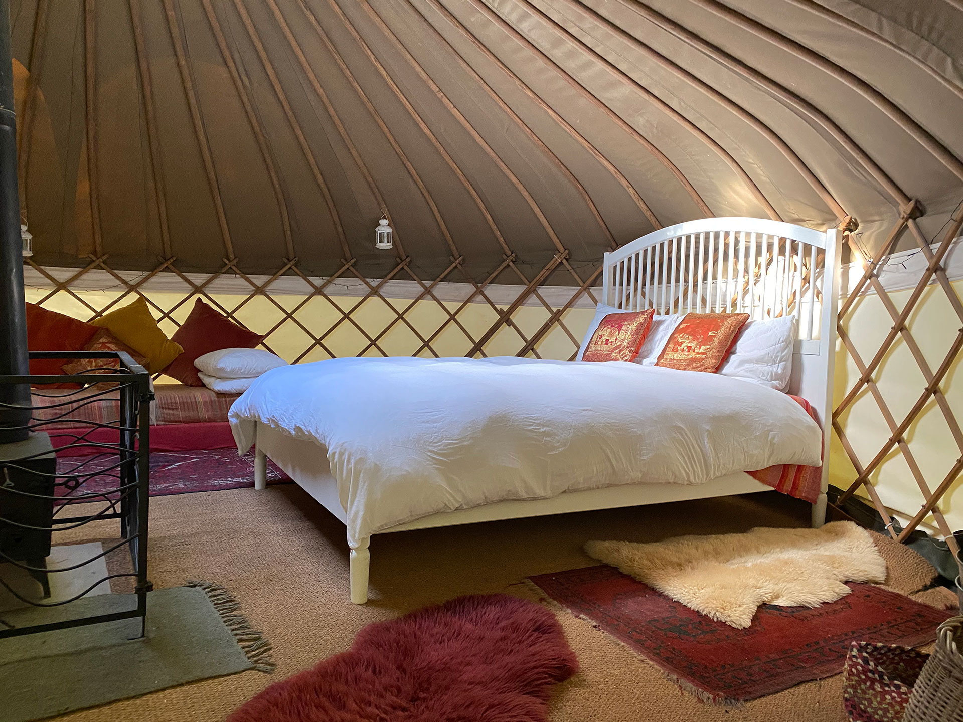 Bluebell Yurt bed