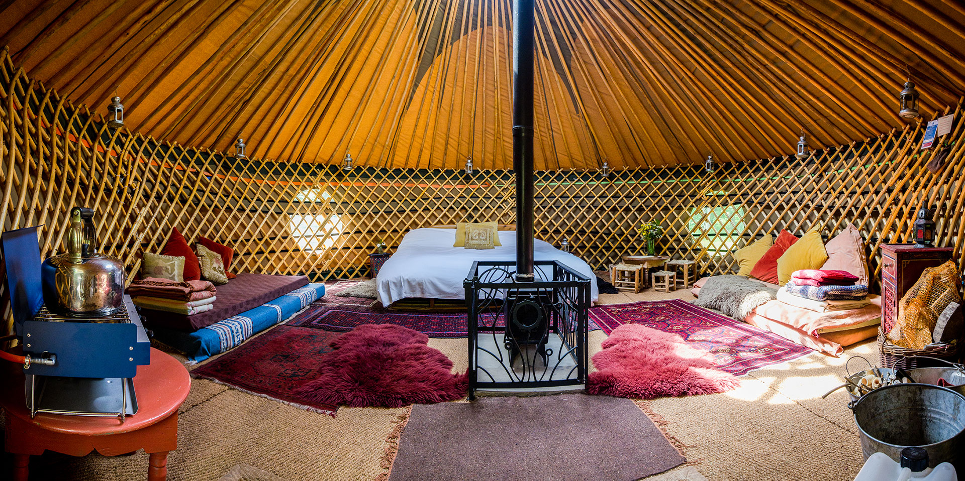 Foxglove Yurt  interior